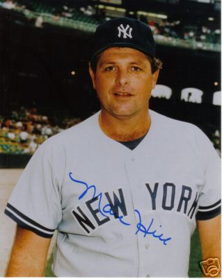 MARC HILL  NEW YORK YANKEES SIGNED 8X10 PHOTO W/COA