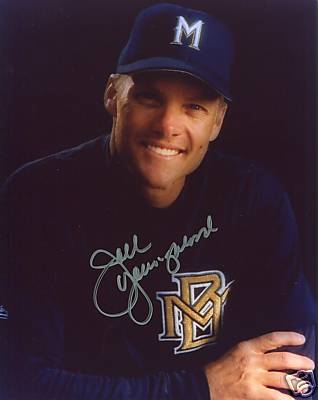 JOEL YOUNGBLOOD  MILWAUKEE BREWERS  SIGNED 8X10 PHOTO