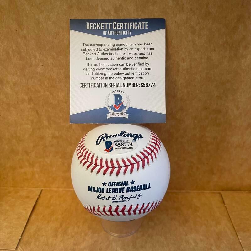 JIM GENTILE DODGERS/ORIOLES SIGNED AUTO A.L. BASEBALL BAS S58774
