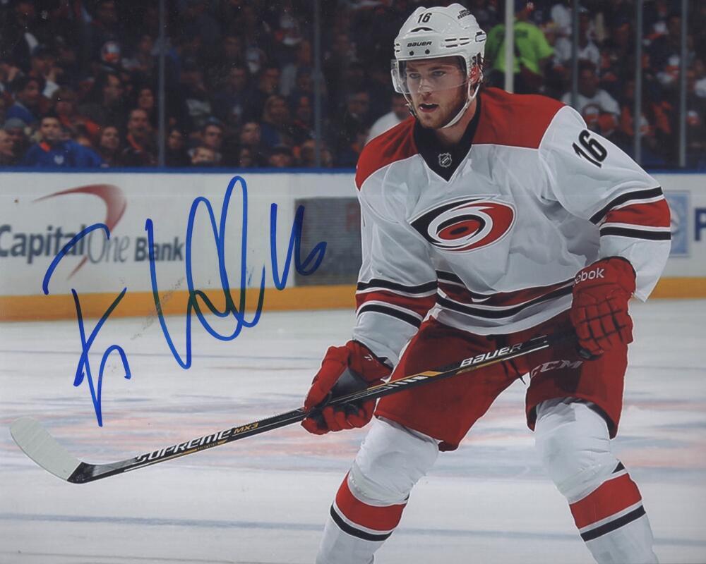 ELIAS LINDHOLM CAROLINA HURRICANES SIGNED AUTOGRAPHED 8X10 PHOTO W/ COA
