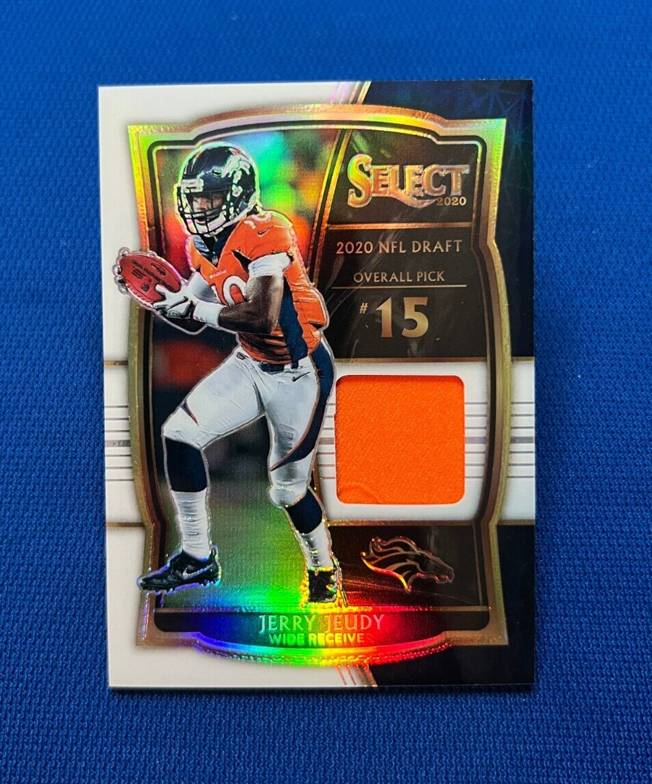 2021 PANINI SELECT JERRY JEUDY BRONCOS JERSEY RELIC CARD /75 #DS-JJE