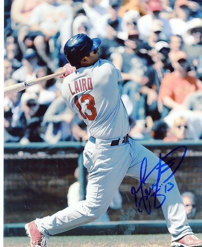 GERALD  LAIRD     ST.  LOUIS  CARDINALS   SIGNED 8X10