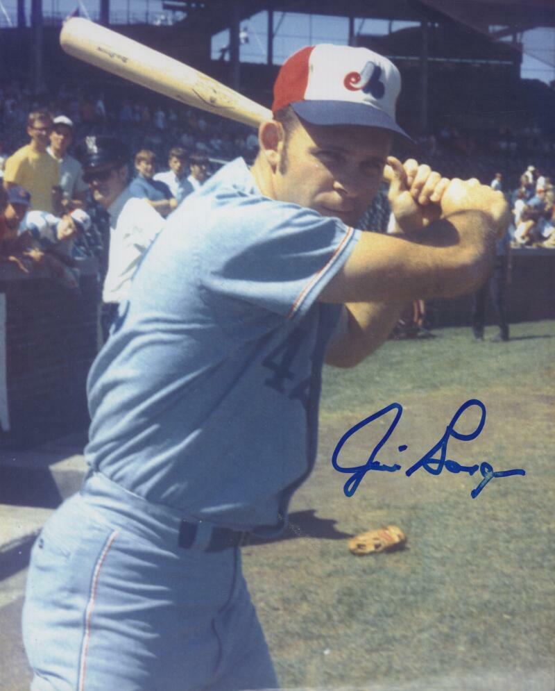 JIM GOSGER MONTREAL EXPOS SIGNED AUTOGRAPHED 8X10 PHOTO W/ COA