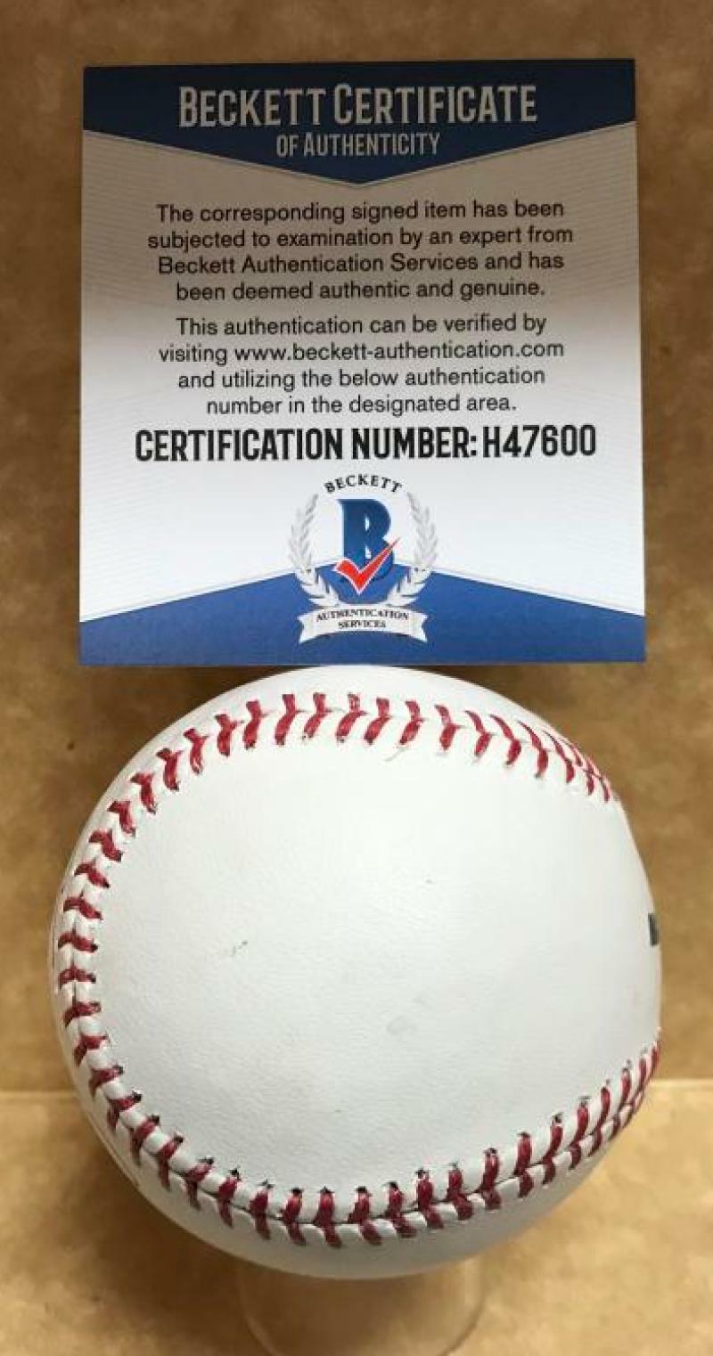 CHRIS DAVIS BALTIMORE ORIOLES SIGNED M.L. BASEBALL BECKETT H47600