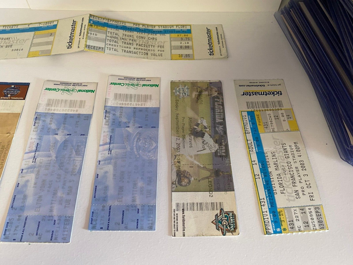 2003 MLB BASEBALL WORLD SERIES TICKET WITH LANYARD SET RARE YANKEES VS MARLINS *