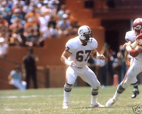 BOB KUECHENBERG  MIAMI DOLPHINS  UNSIGNED 8X10