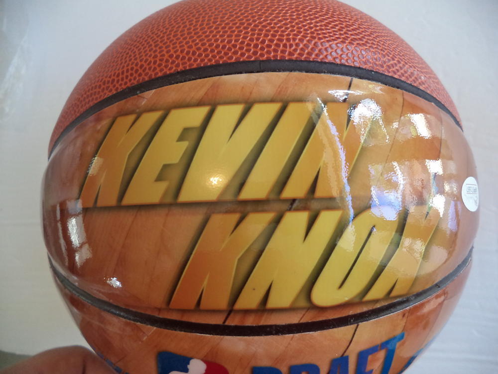 KEVIN  KNOX NEW YORK KNICKS SIGNED NBA DRAFT NIGHT BASKETBALL RC JSA WPP071687