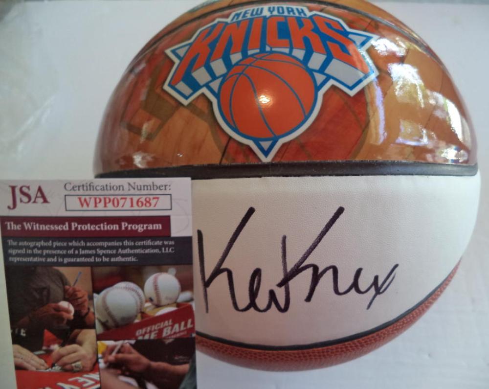 KEVIN  KNOX NEW YORK KNICKS SIGNED NBA DRAFT NIGHT BASKETBALL RC JSA WPP071687