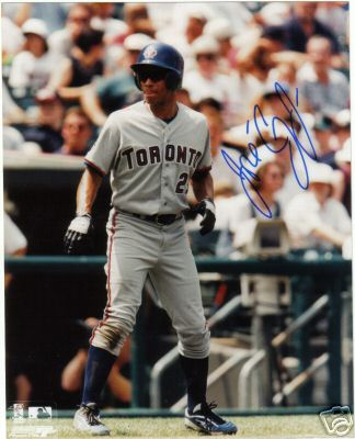 JOSE  CRUZ  JR   TORONTO BLUE JAYS  SIGNED 8X10  W/COA