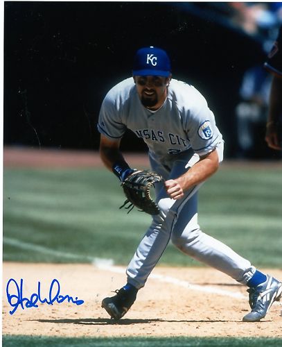 HAL  MORRIS  KANSAS  CITY  ROYALS    SIGNED 8X10