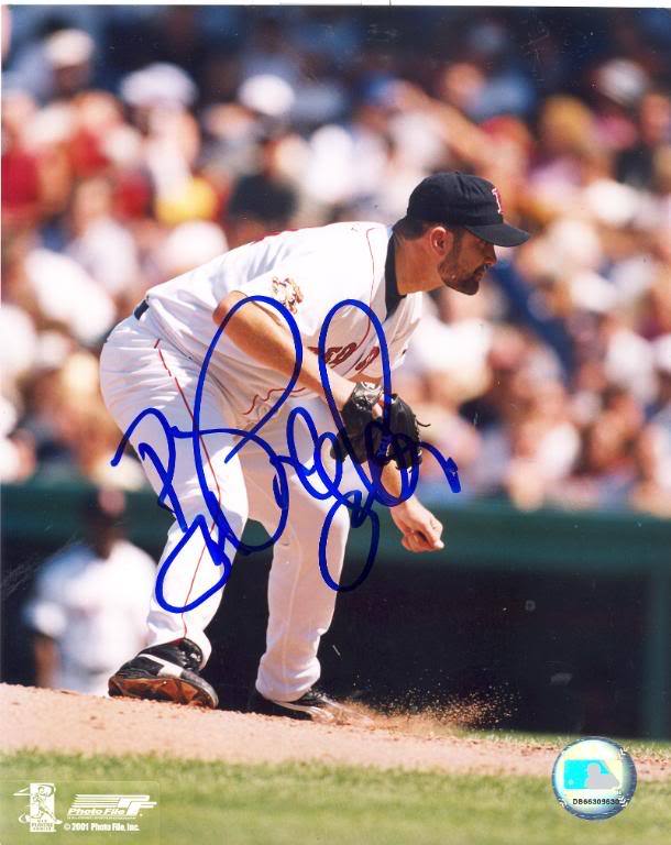 BILL PULSIPHER BOSTON RED SOX SIGNED 8X10 PHOTO