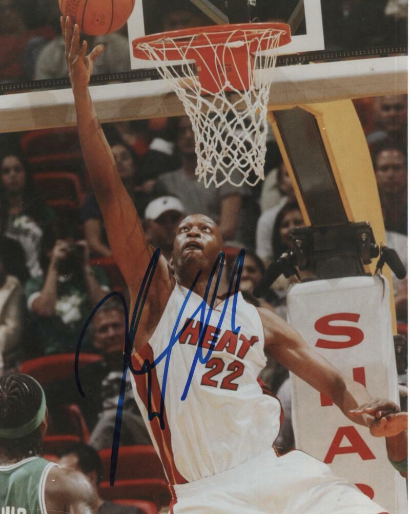 JOHN WALLACE  MIAMI HEAT SIGNED AUTOGRAPHED 8X10 PHOTO W/ COA