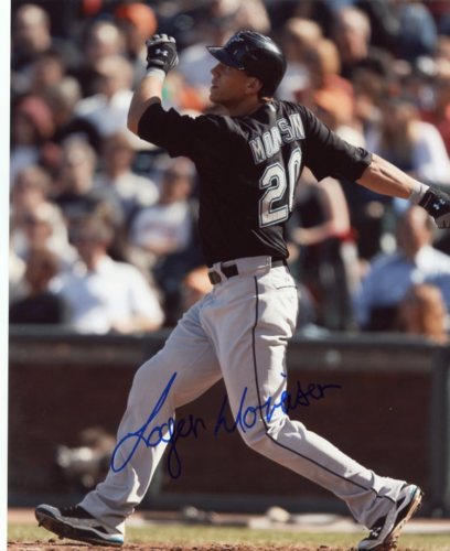 LOGAN MORRISON FLORIDA MARLINS SIGNED 8X10 PHOTO W/COA