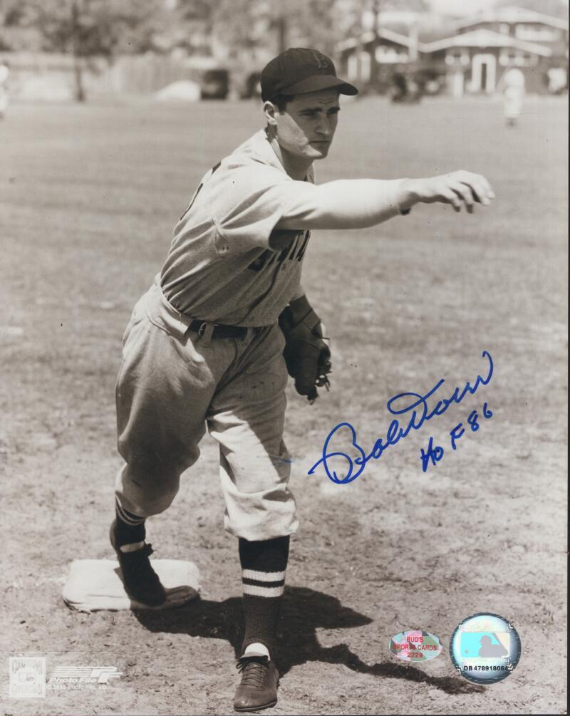 BOBBY DOERR RED SOX HOF 86 SIGNED AUTOGRAPHED 8X10 PHOTO W/ COA