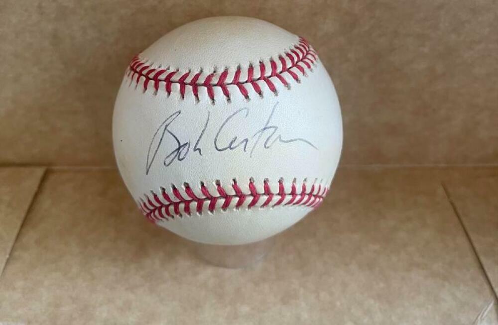 BOB COSTAS HOF LEGEND SIGNED AUTOGRAPHED 1997 WS BASEBALL JSA AB82696