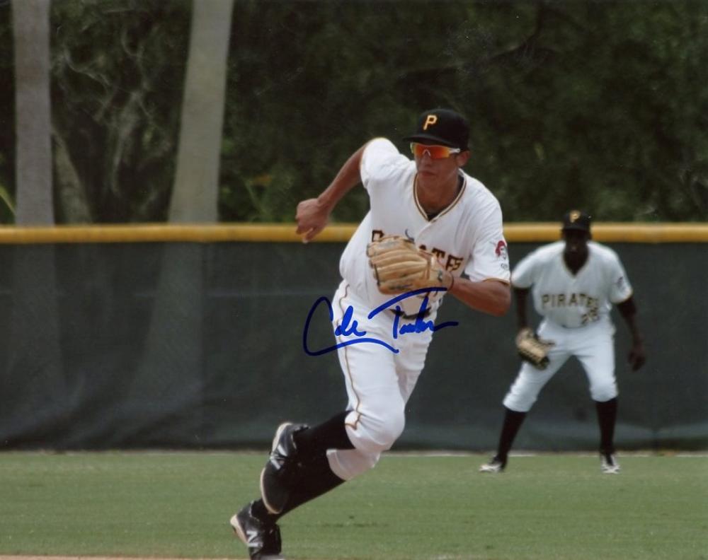 COLE TUCKER PITTSBURGH PIRATES INFIELD SIGNED AUTOGRAPHED 8X10 PHOTO W/COA
