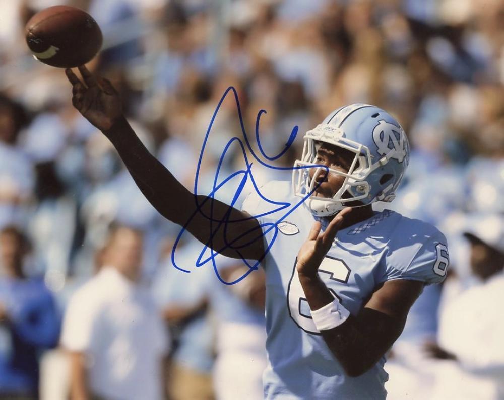 BRANDON HARRIS NORTH CAROLINA SIGNED AUTOGRAPHED 8X10 PHOTO W/COA