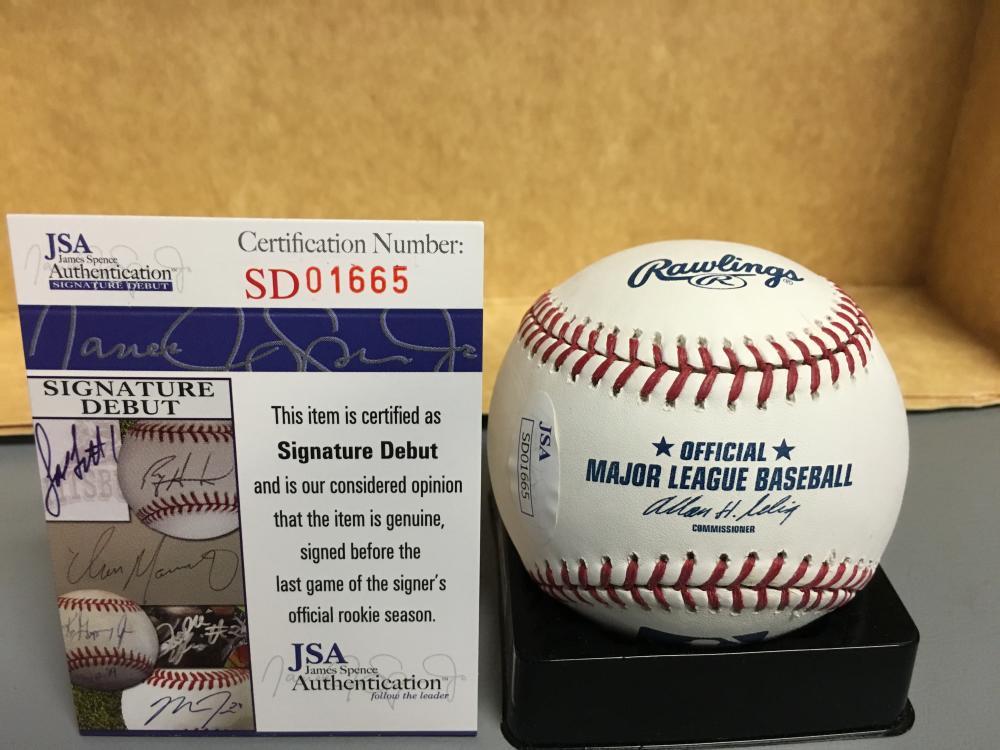 STEVEN STEVE MATZ NEW YORK METS 50TH SIGNATURE DEBUT M.L. SIGNED BASEBALL JSA SD