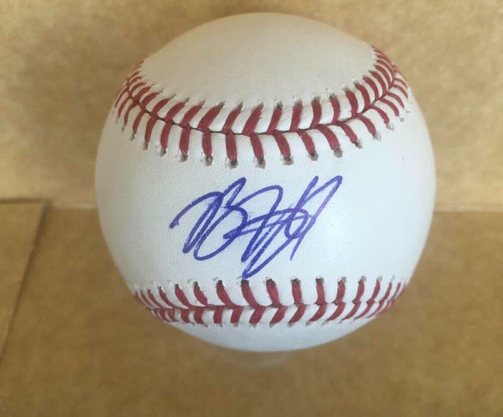 BRENT HONEYWELL TAMPA BAY RAYS SIGNED AUTOGRAPHED M.L. BASEBALL BECKETT R42064