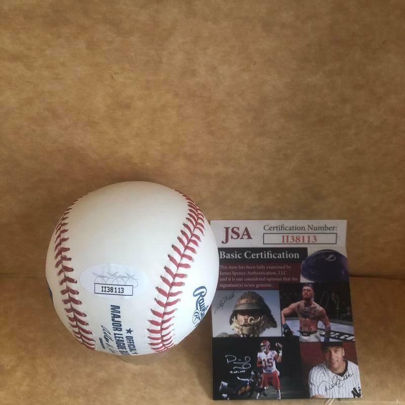 JOSH BECKETT BOSTON RED SOX SIGNED AUTOGRAPHED M.L. BASEBALL JSA 1138113