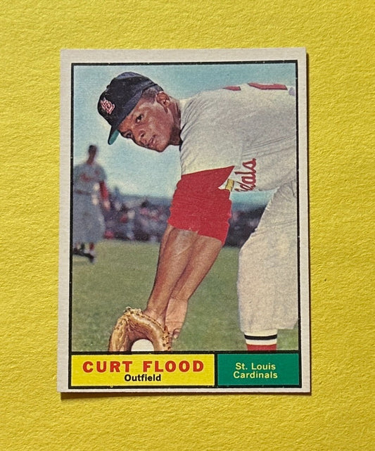 1961 TOPPS CURT FLOOD #228 CARDINALS