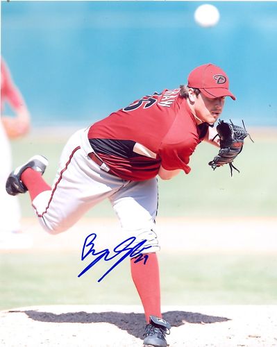 BRYAN SHAW ARIZONA DIAMONDBACKS SIGNED 8X10 PHOTO W/COA