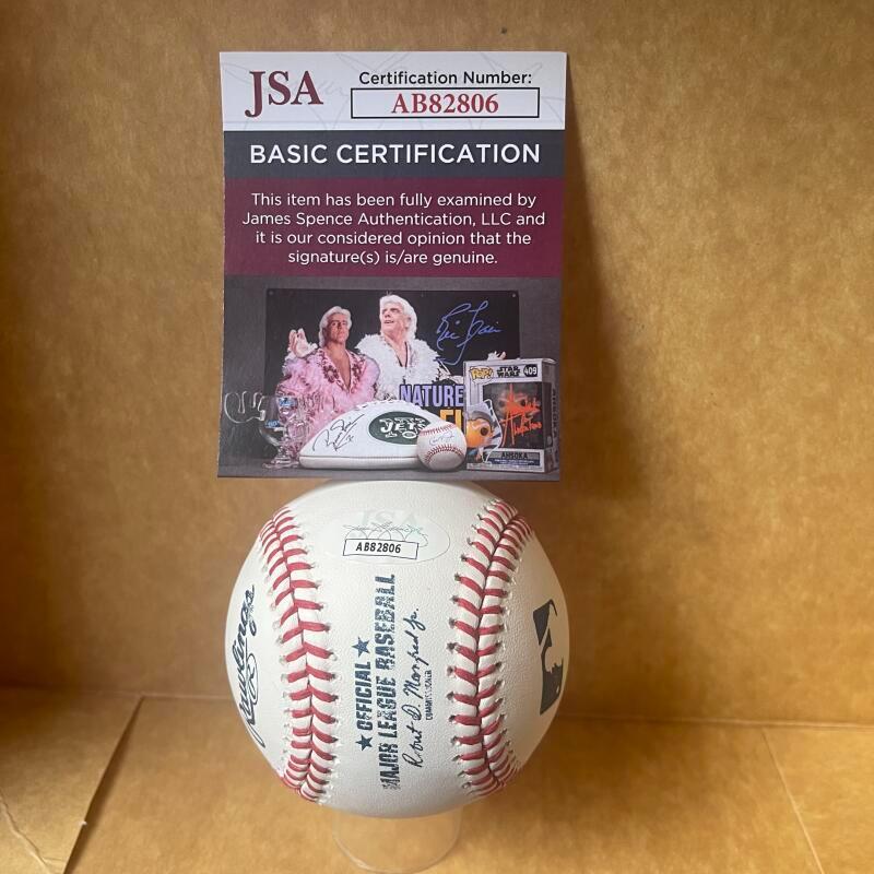 BEN RIVERA PHILLIES 93 NL CHAMPS SIGNED AUTOGRAPHED M.L. BASEBALL JSA AB82806