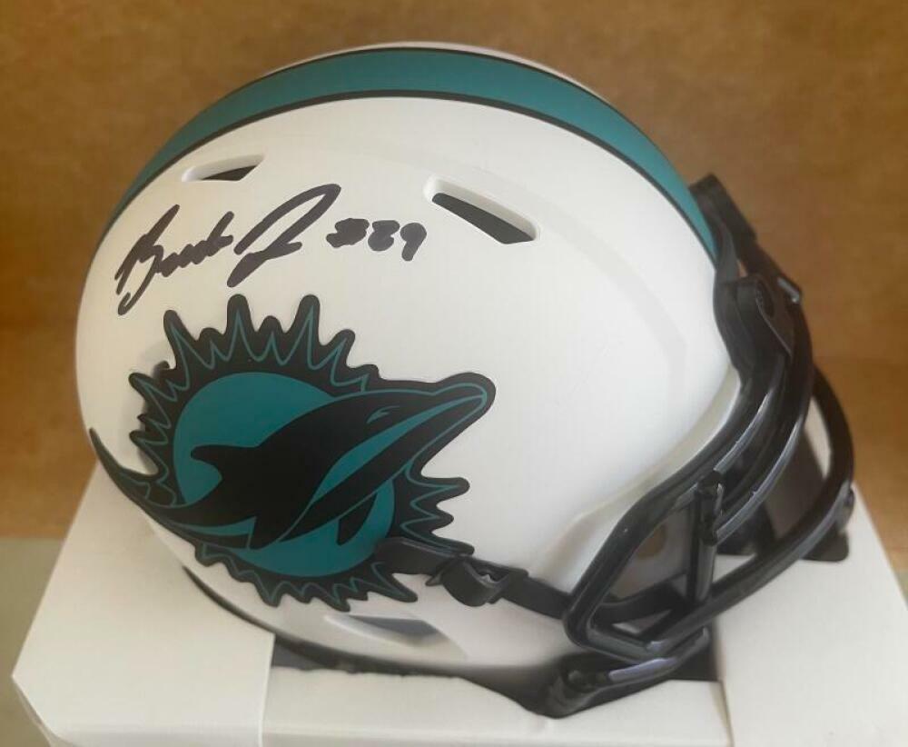 BRANDON JONES #29 MIAMI DOLPHINS SIGNED AUTO LUNAR  MINI HELMET PSA 3T19855
