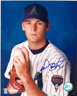 NICK BIERBRODT ARIZONA DIAMONDBACKS SIGNED 8X10 PHOTO