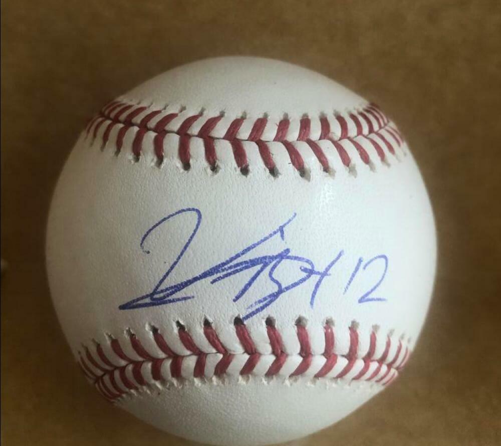 VIDAL BRUJAN TAMPA BAY RAYS ROOKIE YEAR  SIGNED M.L. BASEBALL BECKETT R42200