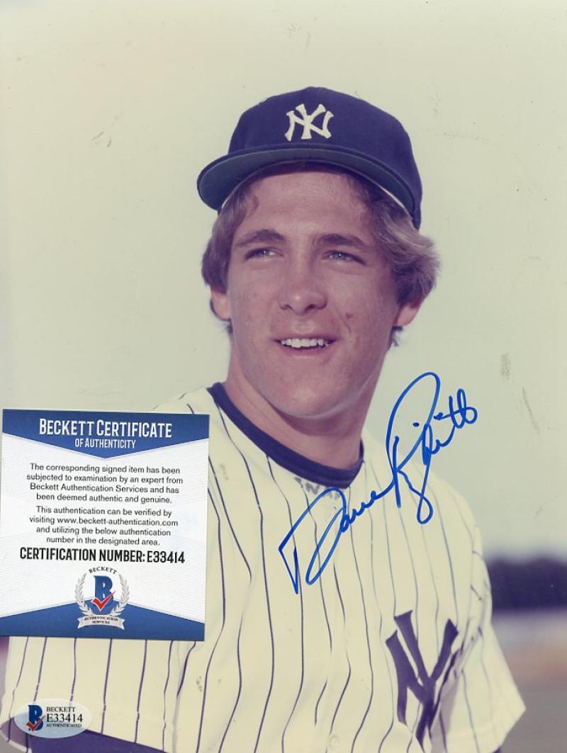 DAVE RIGHETTI NEW YORK YANKEES SIGNED AUTOGRAPHED 8X10 PHOTO BAS E33414