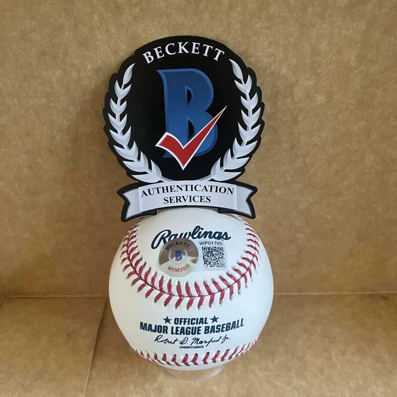 JOSE CONTRERAS 2005 WS CHAMPS WHITE SOX SIGNED M.L. BASEBALL BECKETT WITNESS 