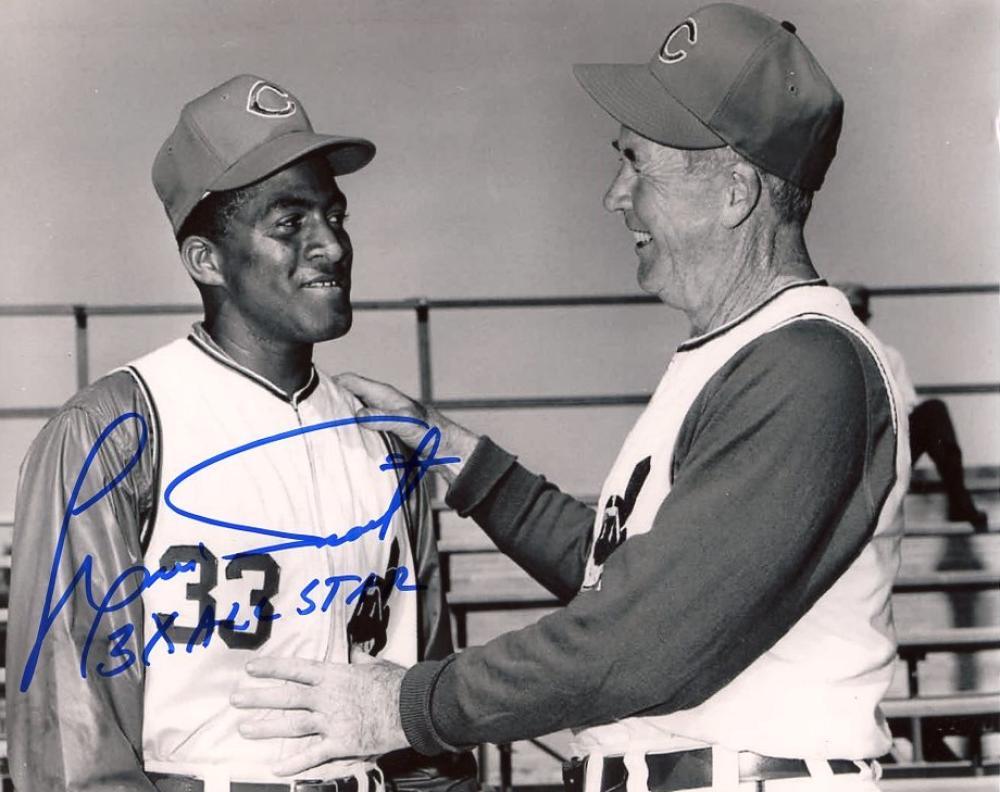 LUIS TIANT INDIANS ROOKIE SPRING TRAINING SIGNED AUTOGRAPHED 8X10 PHOTO W/COA