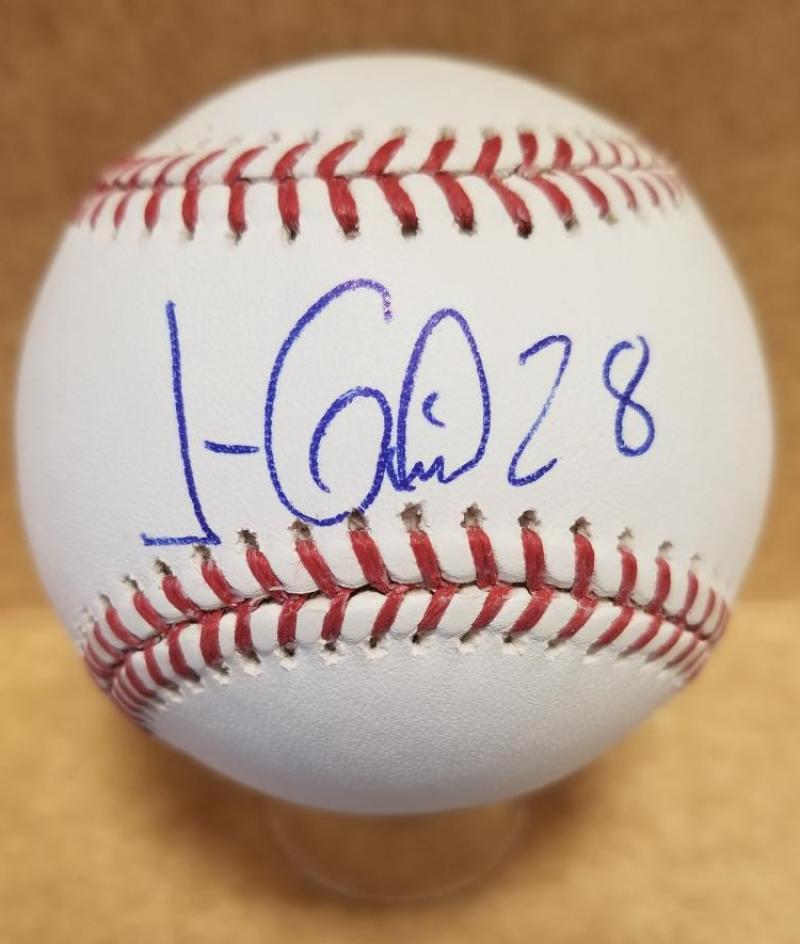 JORGE GUZMAN MIAMI MARLINS ROOKIE YEAR SIGNED AUTO M.L. BASEBALL BECKETT R12170
