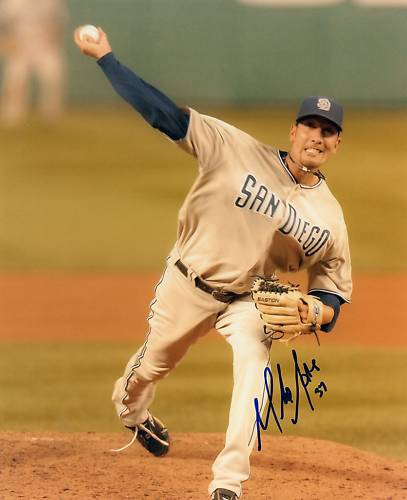 MIKE  ADAMS    SAN DIEGO PADRES  SIGNED 8X10