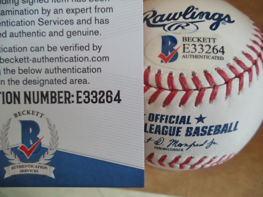 GIO GONZALEZ WASHINGTON NATIONALS SIGNED AUTO M.L. BASEBALL BECKETT E33264