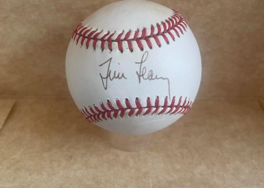 TIM LEARY DODGERS/METS  SIGNED AUTO N.L. BASEBALL BAS AUTH