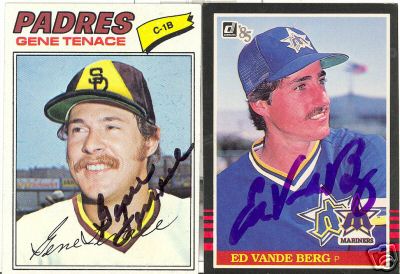 ED VANDE BERG SEATTLE MARINERS SIGNED CARD