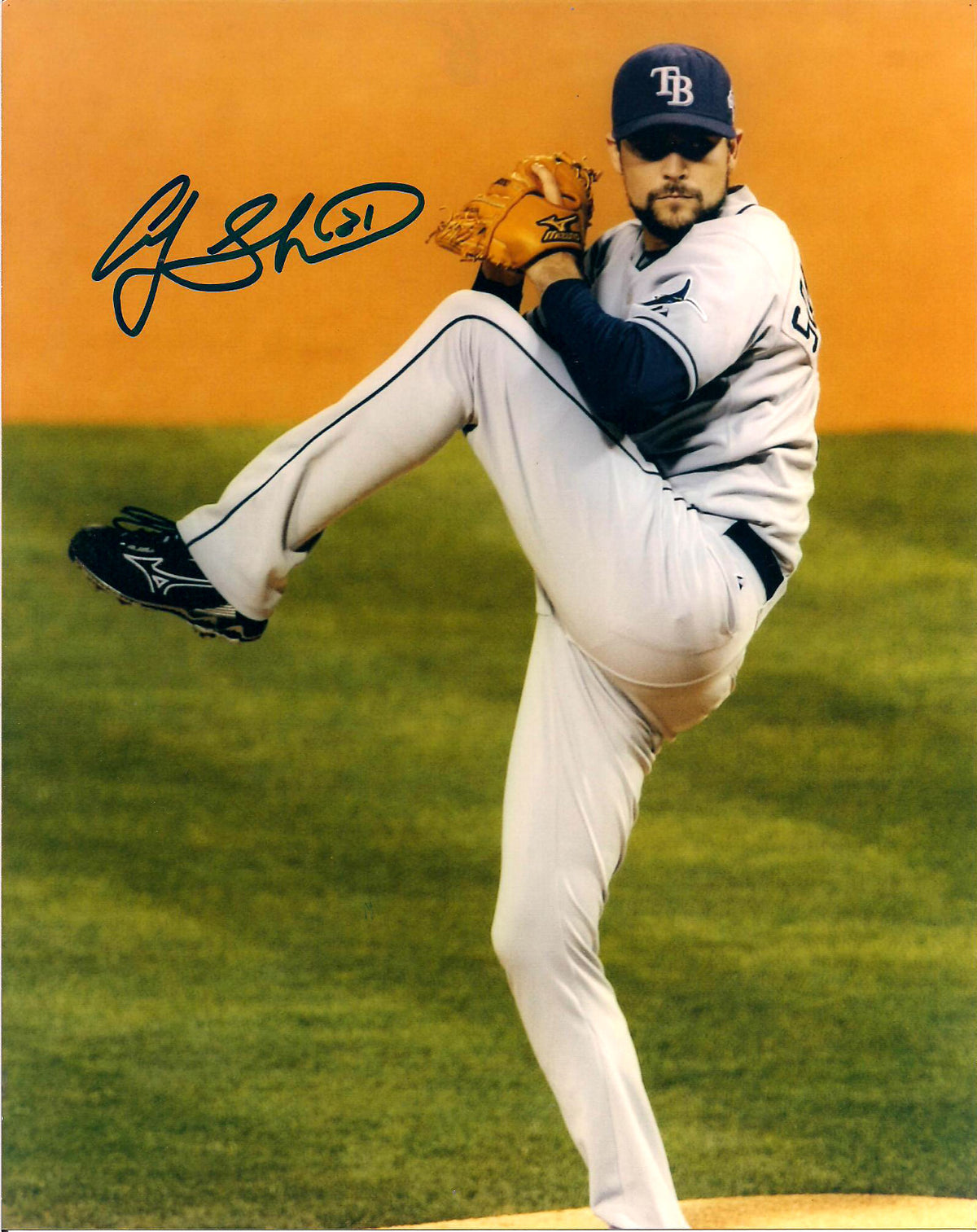 ANDY SONNANSTINE TAMPA BAY RAYS SIGNED AUTOGRAPHED 8X10 PHOTO W/COA