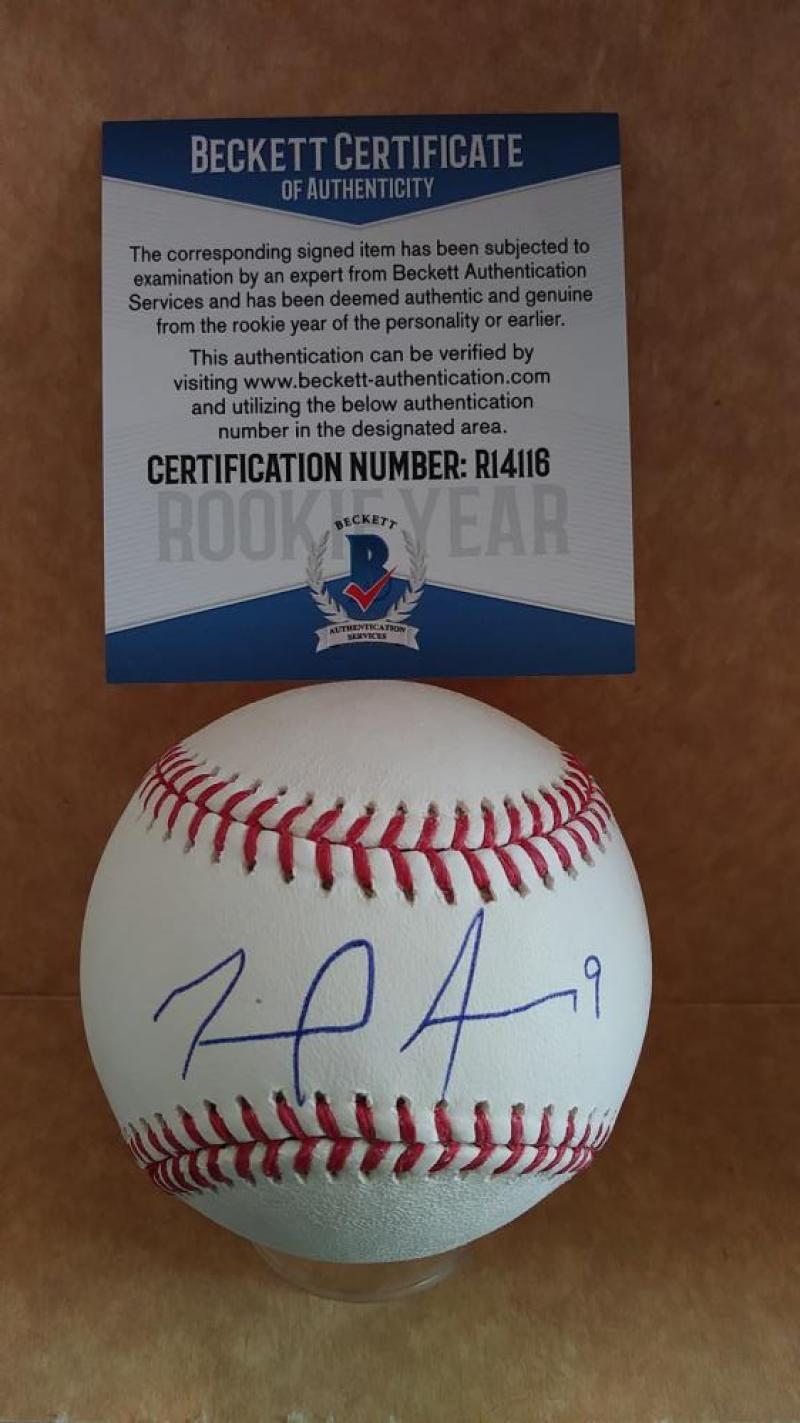 MIGUEL AMAYA CHICAGO CUBS ROOKIE YEAR SIGNED AUTO M.L BASEBALL BECKETT R14116