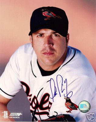 JOHN  PARRISH   BALTIMORE  ORIOLES  SIGNED 8X10