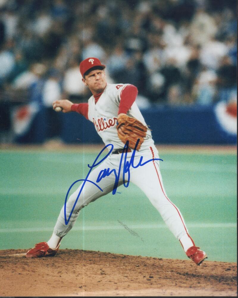 LARRY ANDERSON PHILLIES  SIGNED AUTOGRAPHED 8X10 PHOTO W/ COA