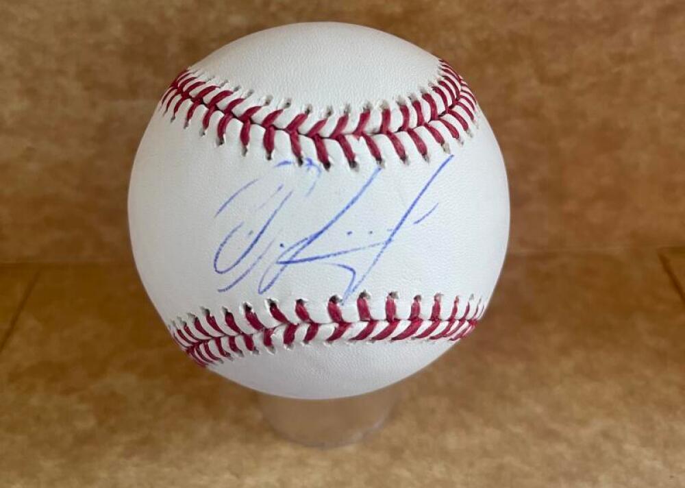 ORLANDO ARCIA BRAVES SIGNED AUTOGRAPHED M.L. BASEBALL BECKETT AUTH