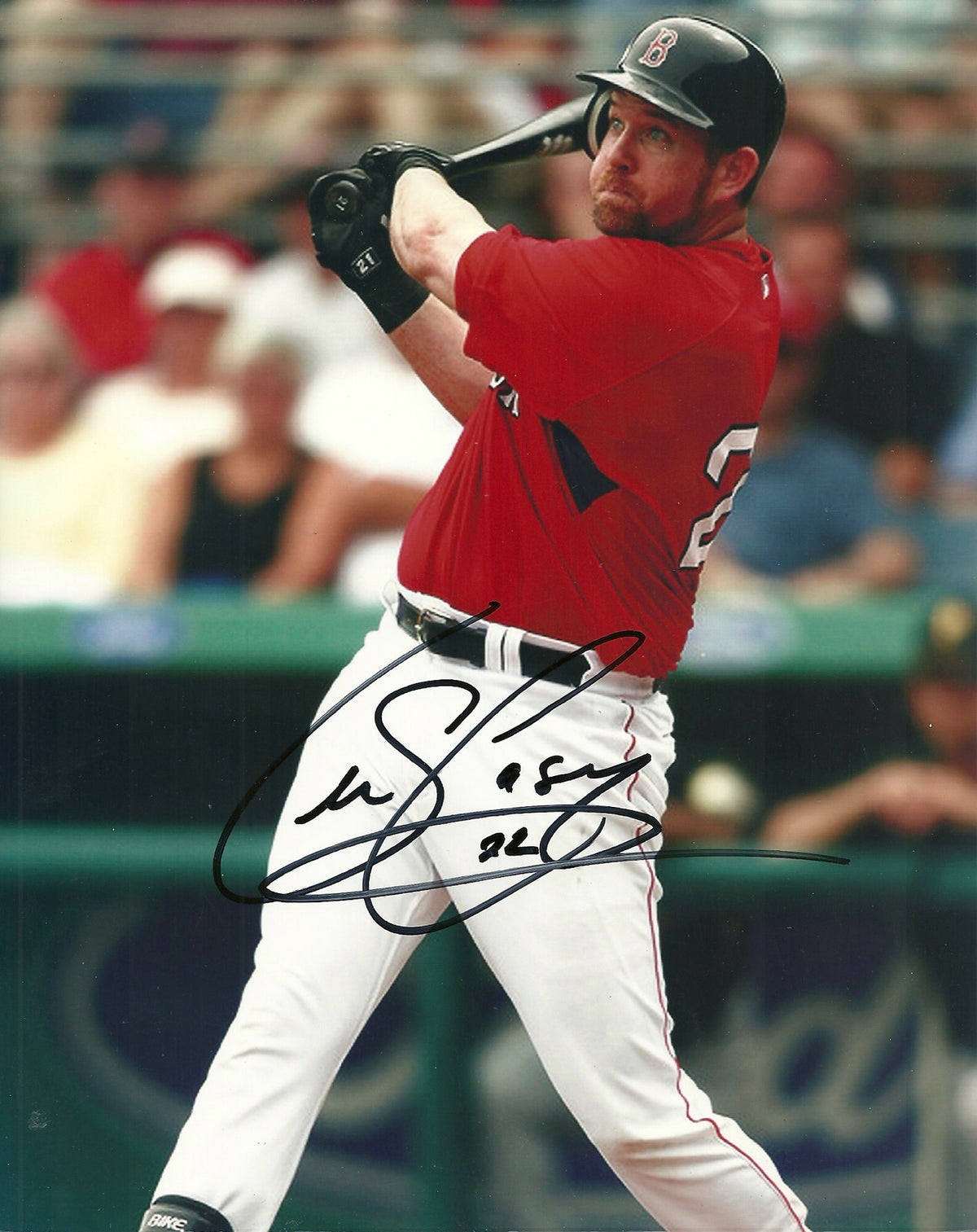 SEAN CASEY BOSTON RED SOX SIGNED AUTOGRAPHED 8x10 PHOTO W/COA ACTION
