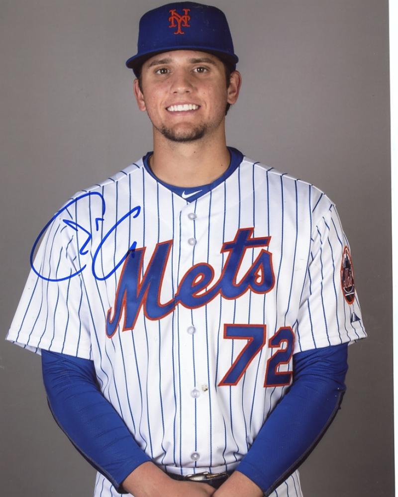 GAVIN  CECCHINI  NEW  YORK  METS    SIGNED AUTOGRAPHED  8X10 PHOTO W/COA 