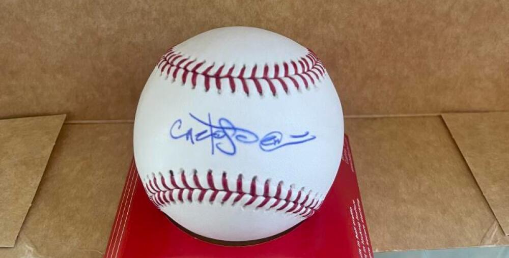 CARLOS PENA RED SOX/RAYS SIGNED AUTO M.L. BASEBALL BECKETT AUTH