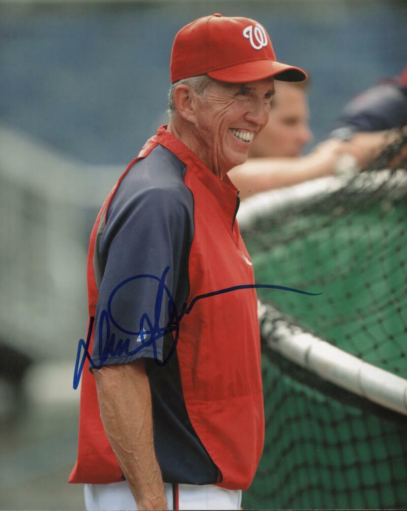 DAVEY JOHNSON WASHINGTON NATIONALS MANAGER  SIGNED  8X10 PHOTO W/ COA