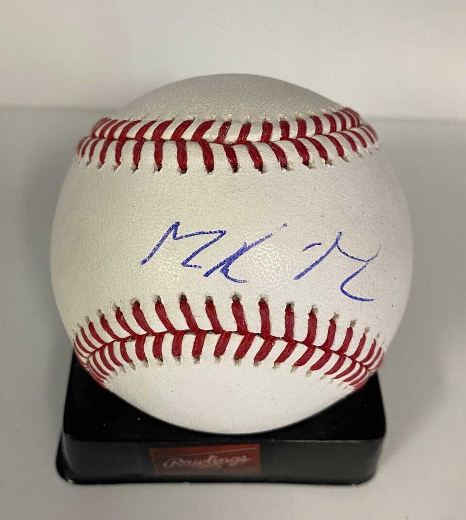 MACKENZIE GORE WASHINGTON NATIONALS SIGNED AUTOGRAPHED M.L. BASEBALL BECKETT