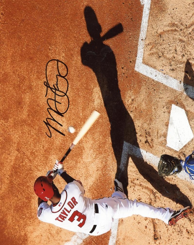 MICHAEL TAYLOR  WASHINGTON NATIONALS  SIGNED  AUTOGRAPH 8X10 PHOTO