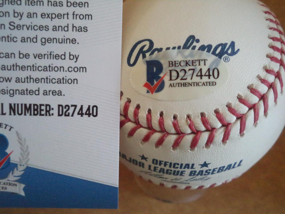 ROBINSON CANO SEATTLE MARINERS SIGNED AUTOGRAPH M.L BASEBALL BECKETT D27440